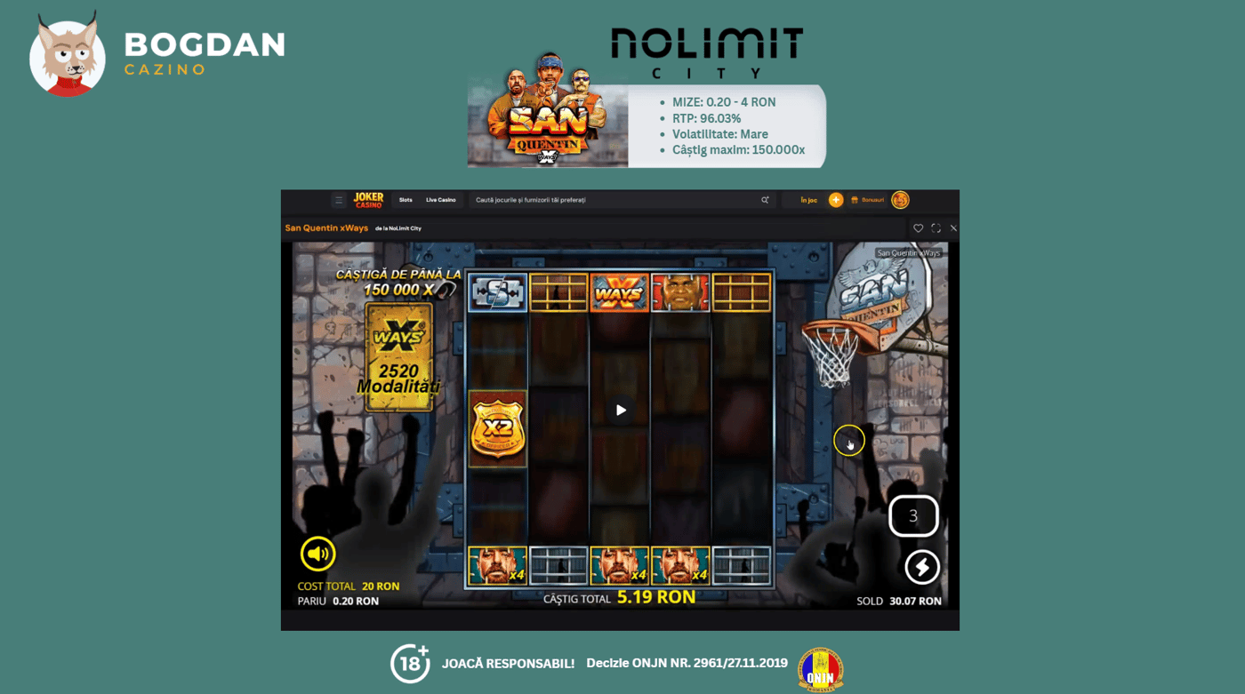 Joc San Quentin pe bani reali
