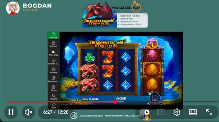 Experienta mea la slotul Dragon Kingdom Eyes of Fire