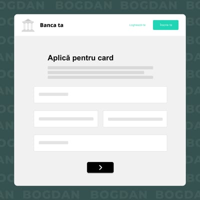 Completează formularul pentru card