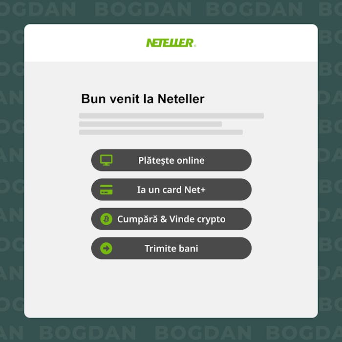 Descoperă serviciile disponibile pe Neteller