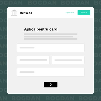 Completează formularul de emitere card