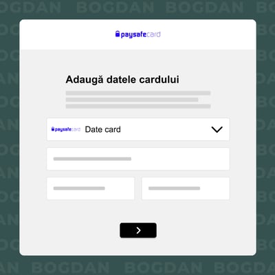 Completează datele cardului