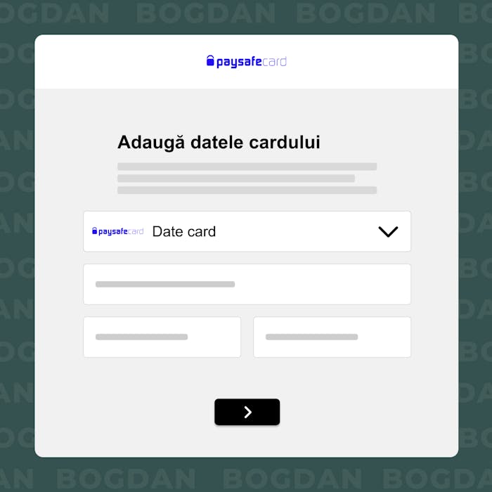 Completează datele cardului
