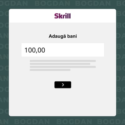 Scrie cât vrei să depui prin Skrill