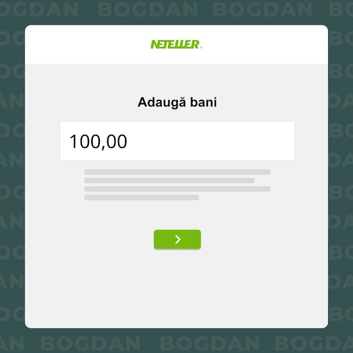Adaugă bani în contul Neteller