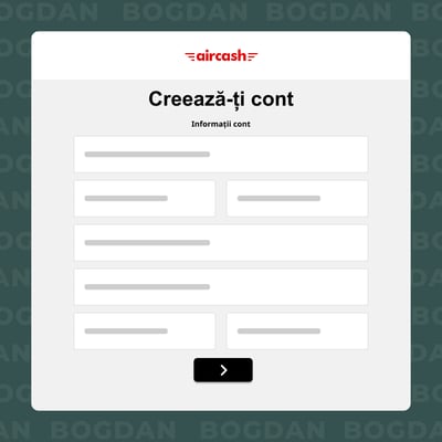 Înregistrează-te și deschide cont Aircash!