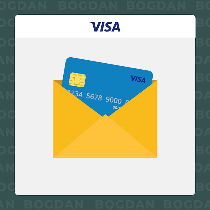 Ridică cardul Visa sau așteaptă livrarea