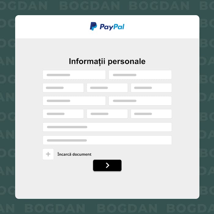 Scrie datele personale