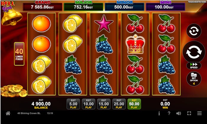 40 Shining Crown Bell Link demo – RTP, volatilitate și funcții speciale logo