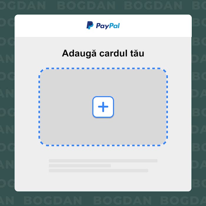 Adaugă un card bancar