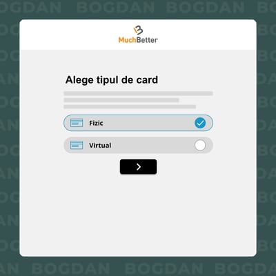 Adaugă card MuchBetter