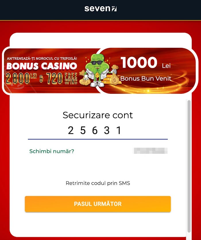 Seven casino înregistrare