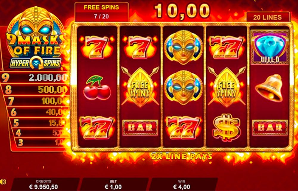 9 Masks of Fire: Informații și detalii logo