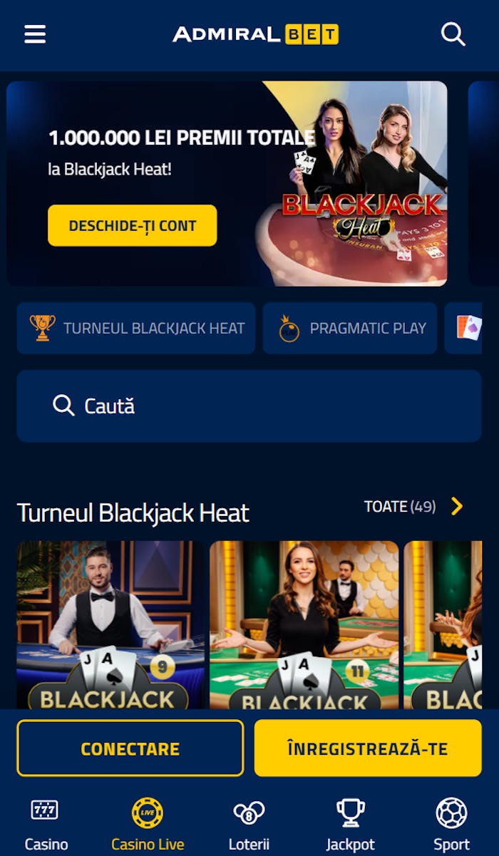 Ce jocuri de masă poți să încerci la Admiralbet casino azi.