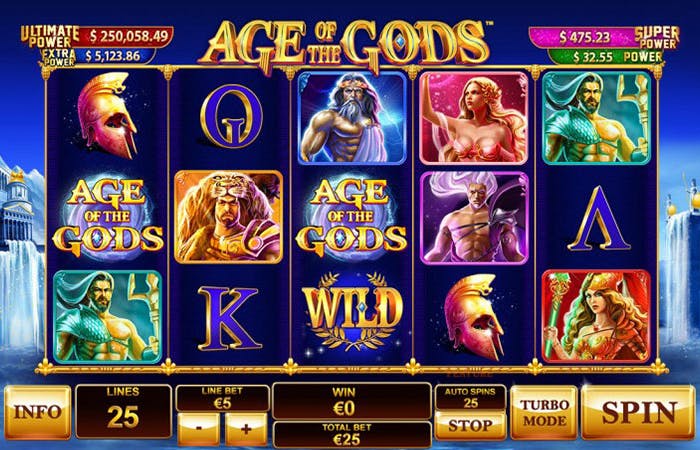 Age of the Gods demo &#038; detalii – RTP, Volatilitate și Funcții logo
