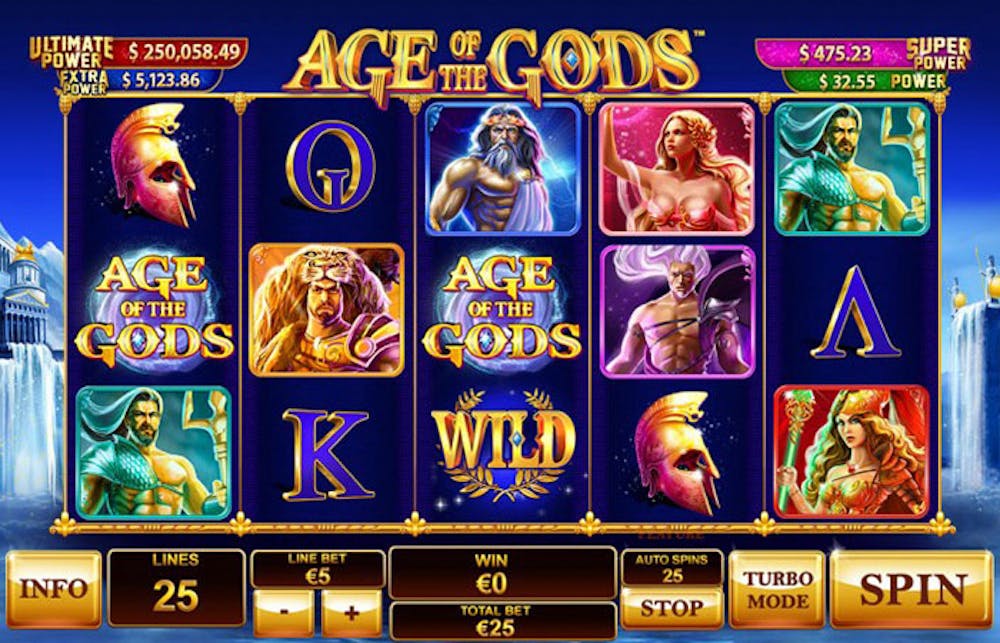 Age of the Gods demo & detalii – RTP, Volatilitate și Funcții logo