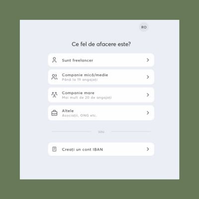 Alege tipul de afacere pe care îl ai