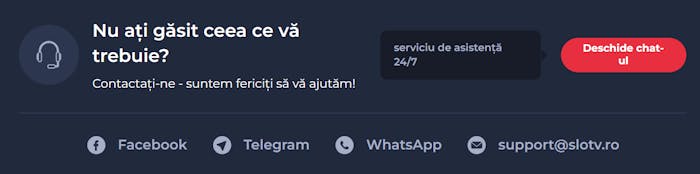 Restul metodelor de contact SlotV