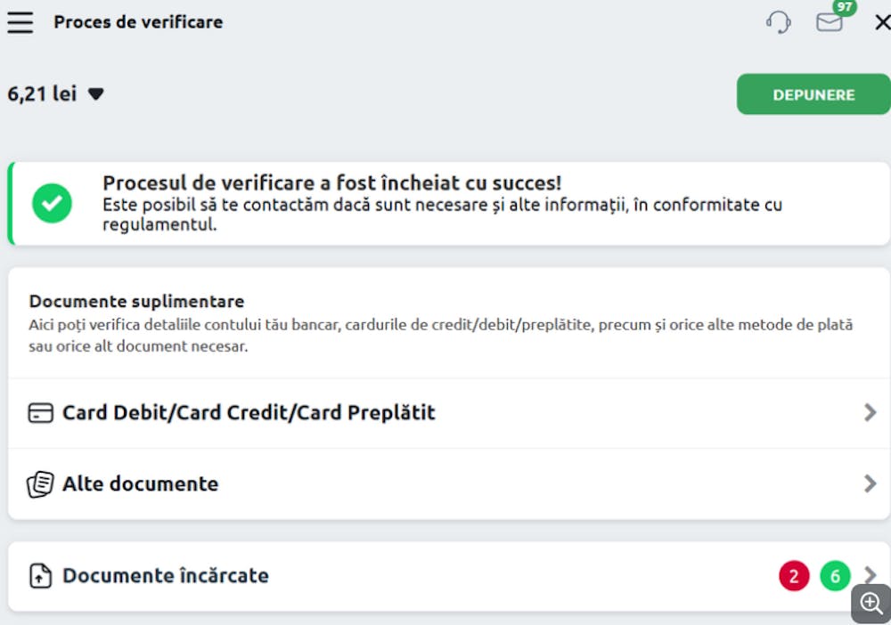 Proces verificare cont pentru oferta Betano bonus.