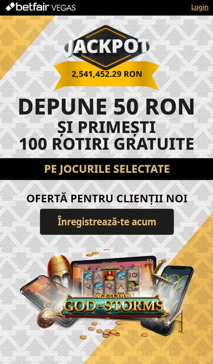 Recompensa cu rotiri gratuite pe care o iei după depunere pe Betair Romania.