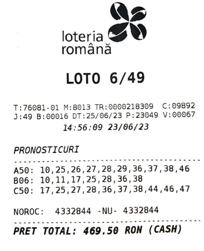 Biletul norocos care a câștigat cel mai mare premiu din istorie.