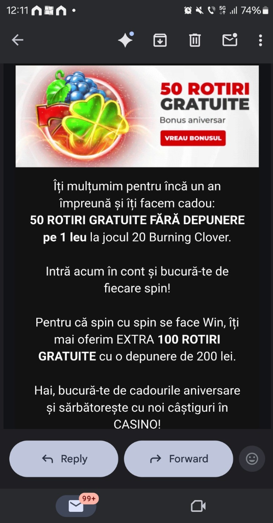 Bonus aniversar Stanleybet pe activitate