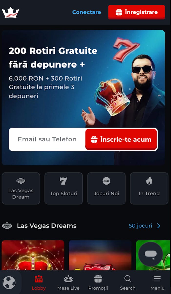Obține un bonus de bun venit la Las Vegas casino.