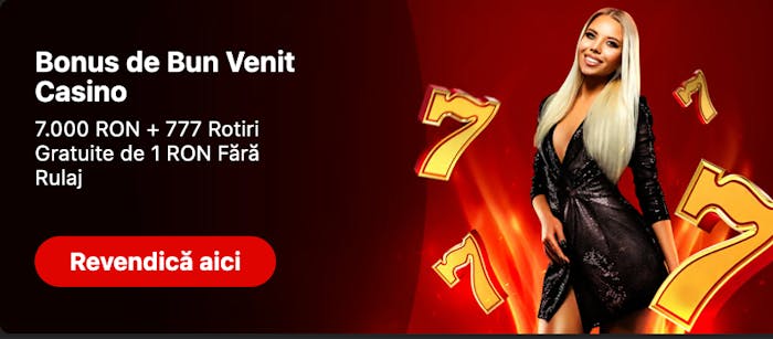 Bonus de bun venit la Lucky Seven casino.