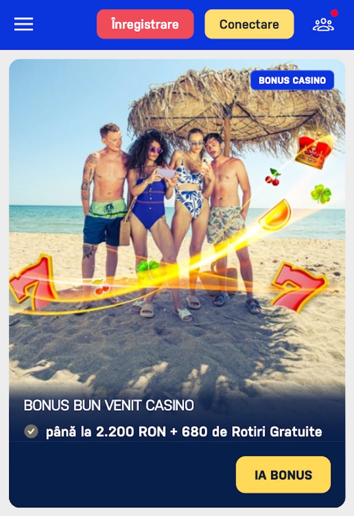 Obține până la 2.200 RON și 680 rotiri gratuite la bonusul de bun venit. 