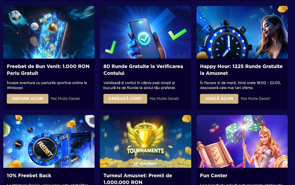 Bonusuri pe care Wiboss casino le oferă. 
