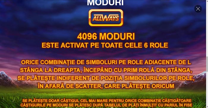 La Buffalo Blitz ai peste 4.000 de moduri de câștig.