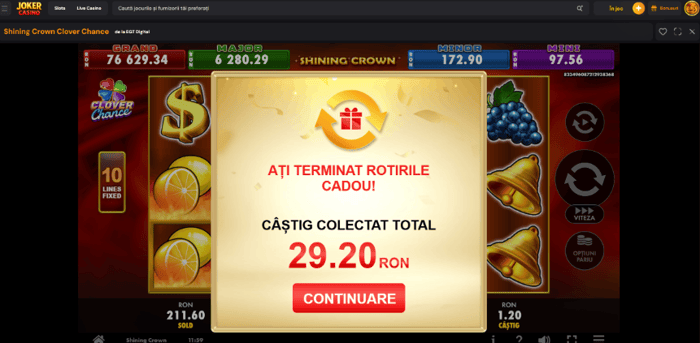 Câștig pacanele fara depunere din bonus