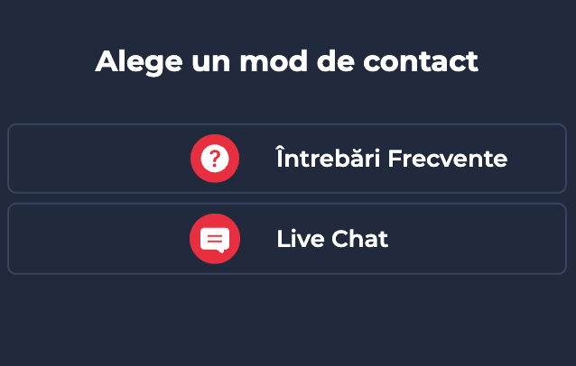 Metode de contact SlotV casino.