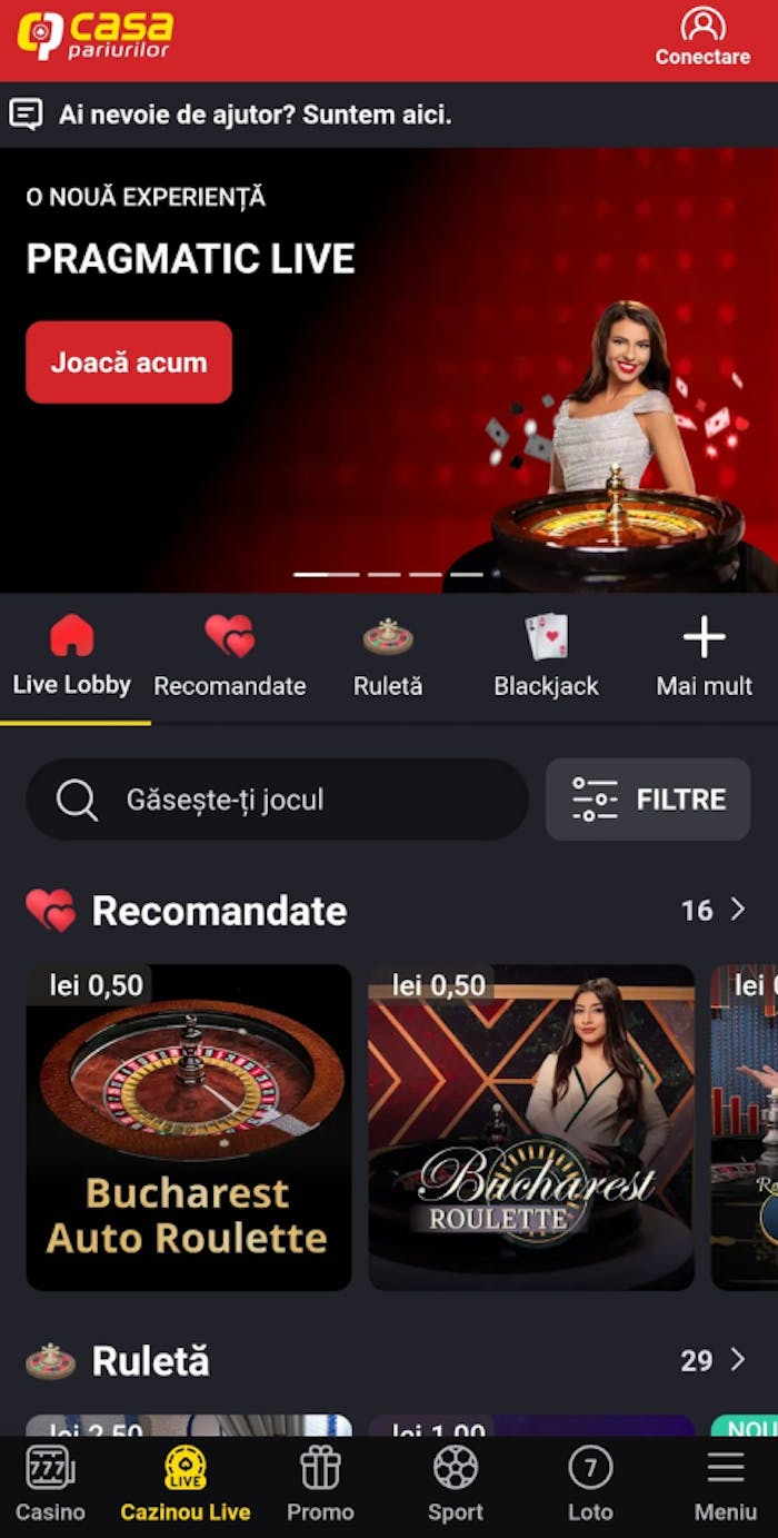 Casa Pariurilor online cu live populare, recomandate și ruletă cu dealeri live care vorbesc română.