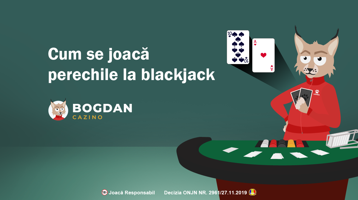 Cum se joacă perechile în blackjack