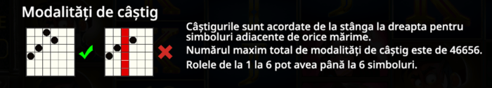 Modul în care poți forma combinații câștigătoare la slotul Curse of the Werewolf Megaways.