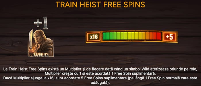 Funcția Train Heist Free Spins de la Dead or Alive 2. 
