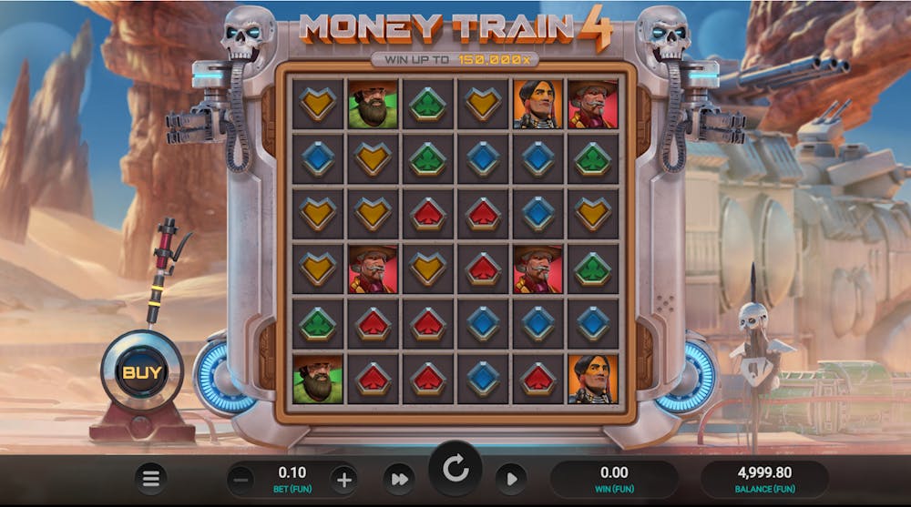 O rundă din cadrul jocului Money Train 4.