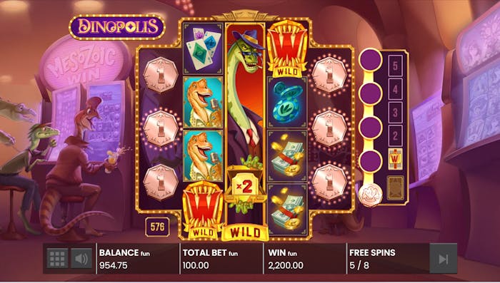 Imagine care prezintă funcția Sticky Stack Wild Symbol și multiplicatorii aferenți în timpul rotirilor gratuite