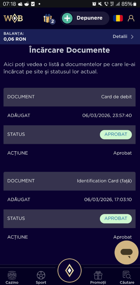 Retragere aprobata Winboss la pacanele online cu cardul