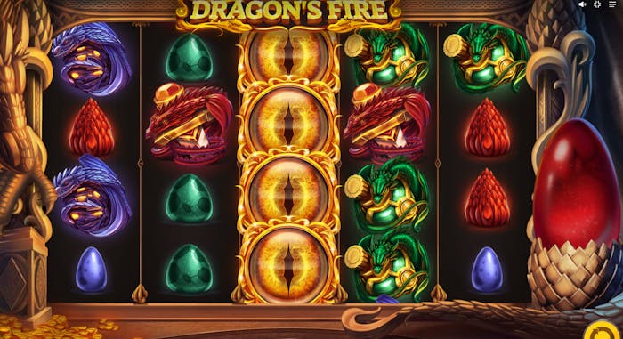 Dragon&#8217;s Fire demo &#038; detalii – RTP, volatilitate și funcții speciale logo