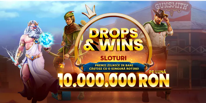 Logo turneu Drops &amp; Wins de la Pragmatic Play. 