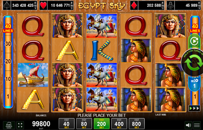 Egypt Sky demo – RTP, Volatilitate și Funcții logo