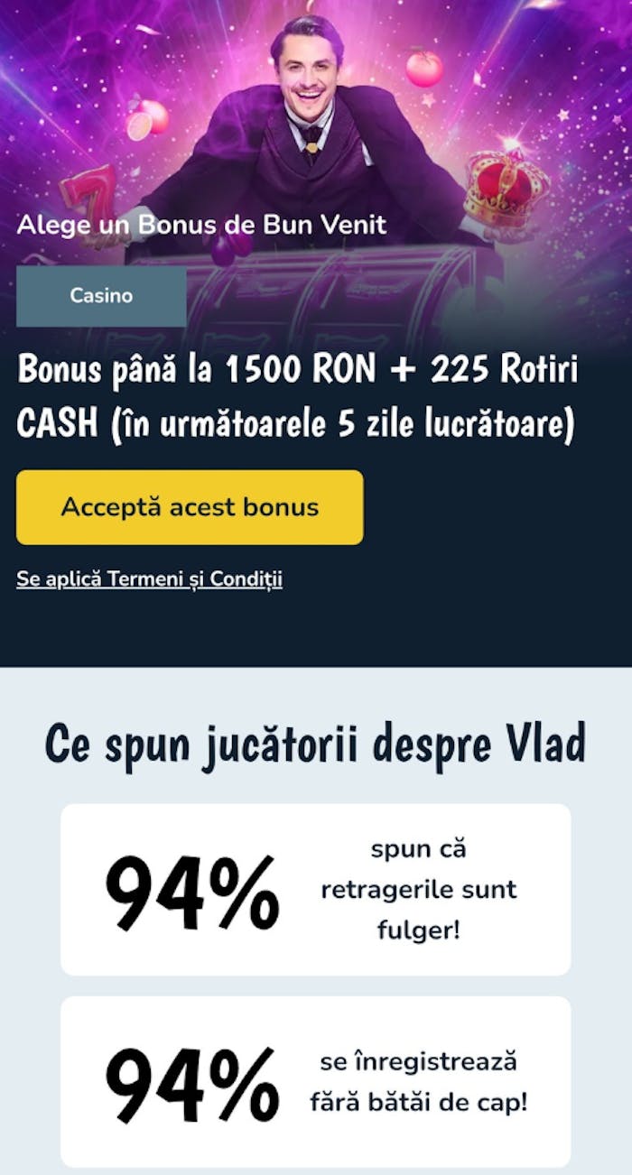 Evaluare generală Vlad Cazino România cu parerile și evaluarea jucătorilor.