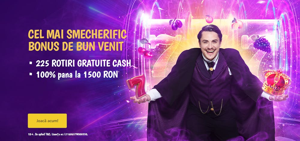 Ofertă promoțională pentru bonus care nu aplică cerințe de pariere pe rotiri.