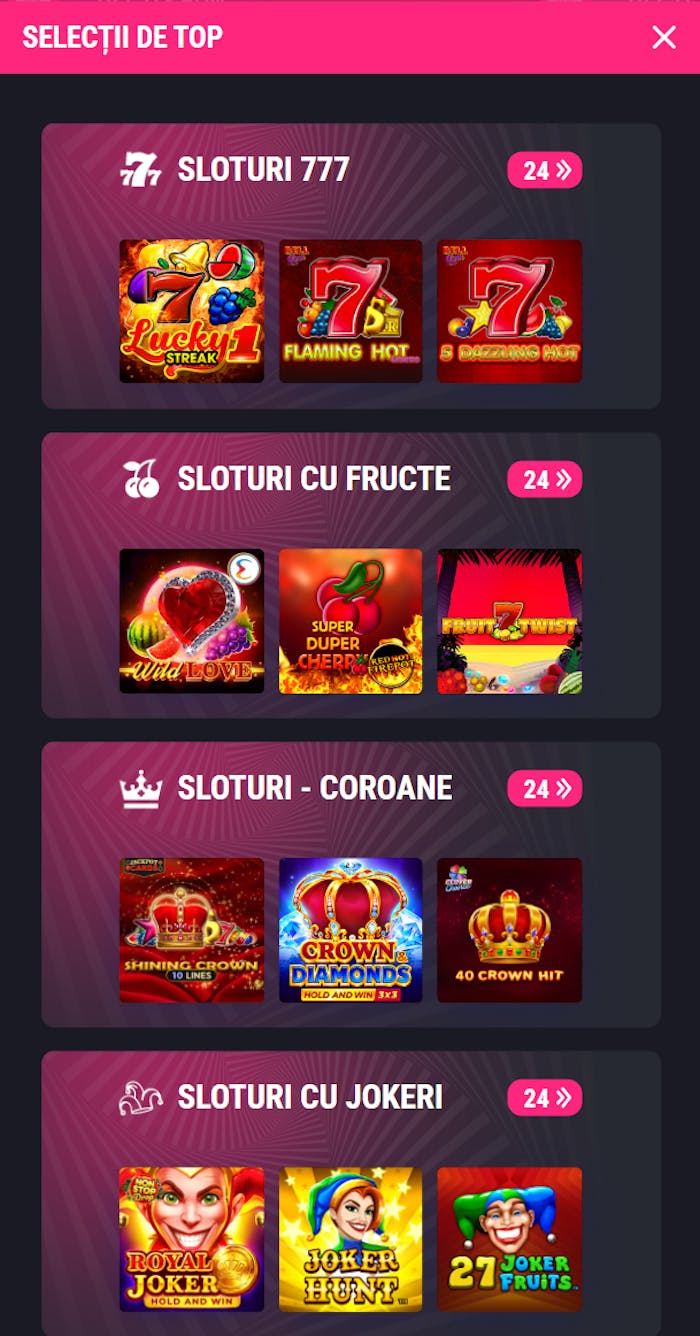 Cele mai bune jocuri de la Favbet casino pe teme.