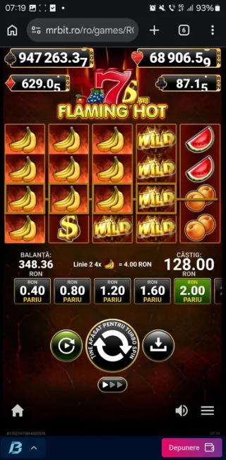Plata la pacanele online bani reali pe Mr Bit