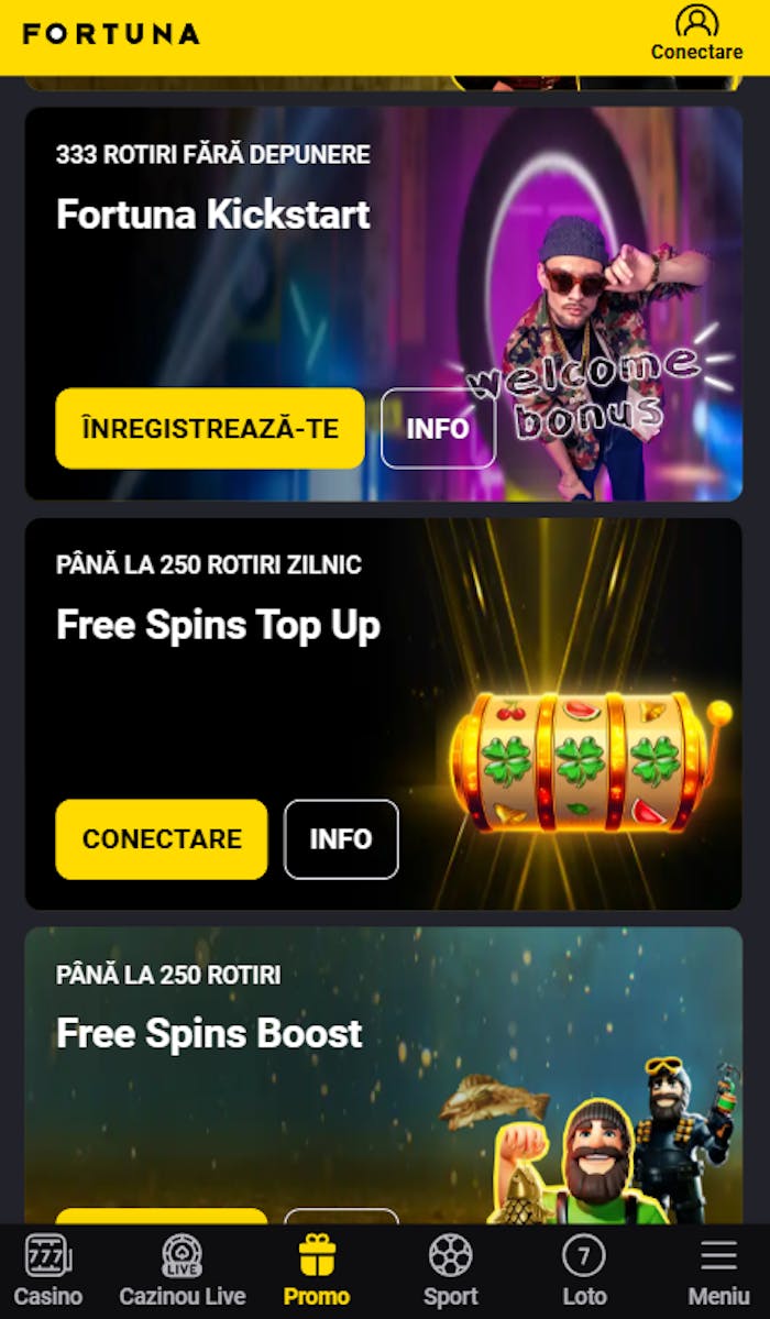 Cel mai nou bonus de bun venit de pe Fortuna Casino România de 999 rotiri.
