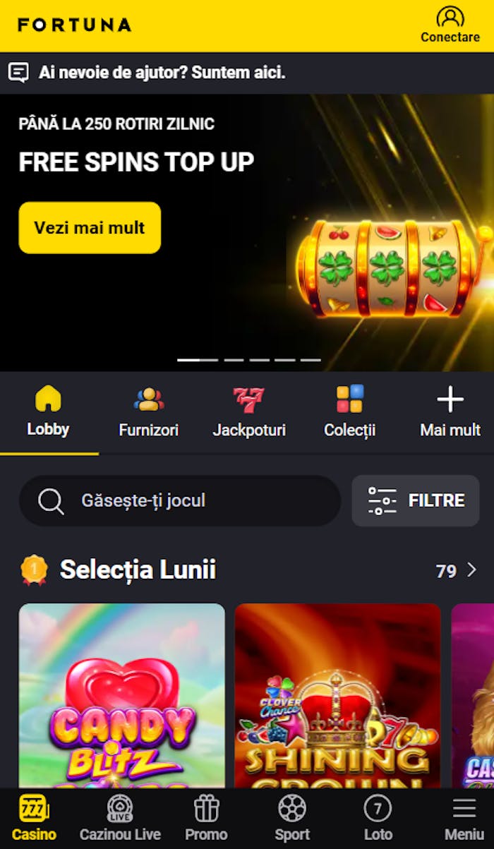 Evaluare generală Fortuna casino și păreri despre interfață cu oferte, categorii și jocuri.