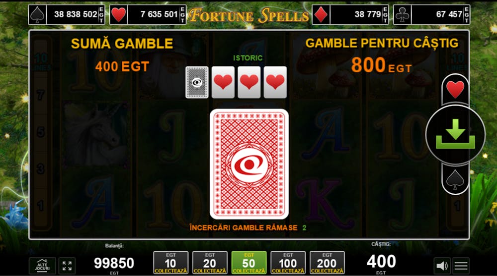 fortune spells functie gamble de dublaj